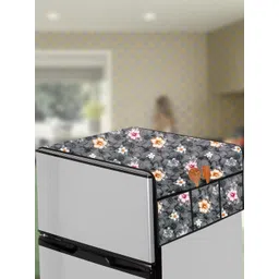 The Furnishing Tree Grey Plastic Refrigerator Cover image 1