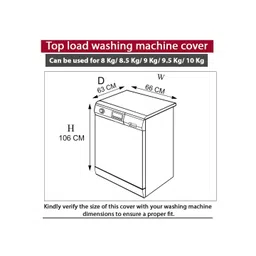 The Furnishing Tree Grey Plastic Washing Machine Cover image 3