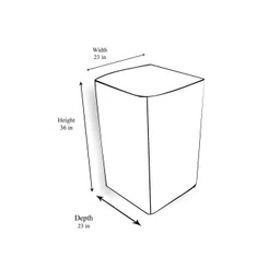 The Furnishing Tree Grey Plastic Washing Machine Cover image 4