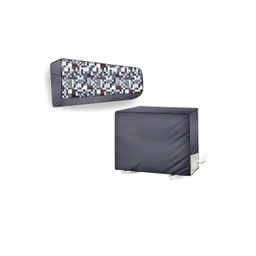 The Furnishing Tree Grey Printed Air Conditioner Cover-picture-32