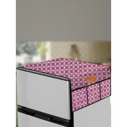 The Furnishing Tree Magenta Printed Refrigerator Cover-picture-21