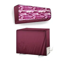 The Furnishing Tree Maroon Plastic Air Conditioner Cover-picture-21