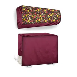 The Furnishing Tree Maroon Plastic Air Conditioner Cover-picture-27