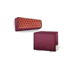 The Furnishing Tree Maroon Plastic Air Conditioner Cover-picture-25