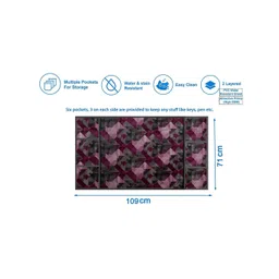 The Furnishing Tree Maroon Plastic Refrigerator Cover image 2