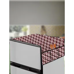 The Furnishing Tree Maroon Printed Air Conditioner Cover-picture-21