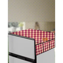 The Furnishing Tree Maroon Printed Air Conditioner Cover-picture-22