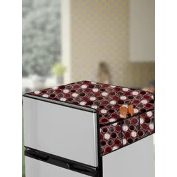 The Furnishing Tree Maroon Printed Air Conditioner Cover-picture-30