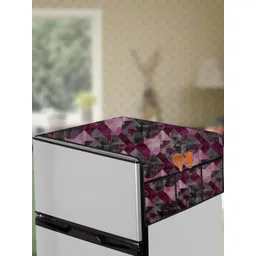 The Furnishing Tree Maroon Printed Air Conditioner Cover-picture-29
