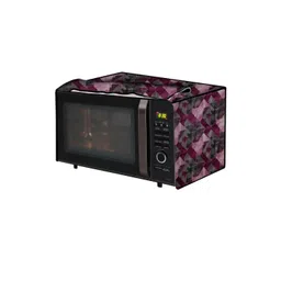 The Furnishing Tree Maroon Printed Microwave Oven Cover-picture-16