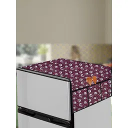 The Furnishing Tree Multi PVC material Printed Refrigerator top Cover-picture-16