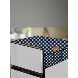 The Furnishing Tree Navy Blue Plastic Refrigerator Cover-picture-33
