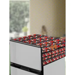 The Furnishing Tree Red Plastic Refrigerator Cover-picture-27