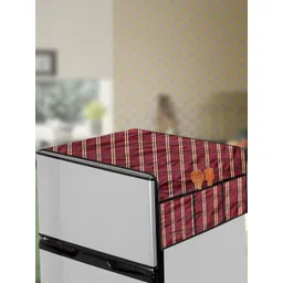 The Furnishing Tree Red Printed Air Conditioner Cover-picture-40