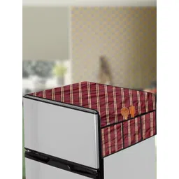 The Furnishing Tree Red Printed Air Conditioner Cover-picture-40