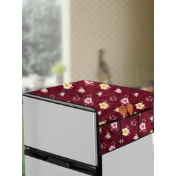 The Furnishing Tree Red Printed Refrigerator Cover-picture-11