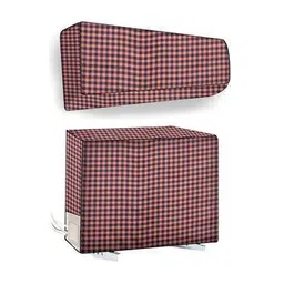 the furnishing tree Set of 2 Checked Waterproof & Dustproof Indoor & Outdoor Split AC Coves-1 Ton-picture-13