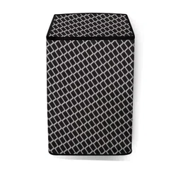The Furnishing Tree Washing Machine Cover Check Grey Compatible for Godrej 6.5 Kg Fully-Automatic T-picture-28