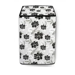 The Furnishing Tree Washing Machine Cover IndianFloral Pattern Grey Compatible for Whirlpool 7.5 Kg image 2