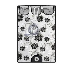 The Furnishing Tree Washing Machine Cover IndianFloral Pattern Grey Compatible for Whirlpool 7.5 Kg image 4