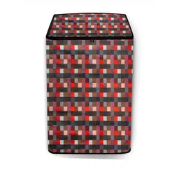 The Furnishing Tree Washing Machine Cover Lattice Pattern Red Compatible for Whirlpool 6 Kg Fully-A-picture-37