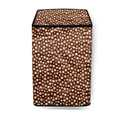 The Furnishing Tree Washing Machine Cover Polka dot Pattern Brown Compatible for Whirlpool 8 Kg Ful-picture-19