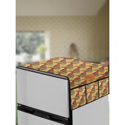 The Furnishing Tree Yellow Plastic Refrigerator Cover-picture-30