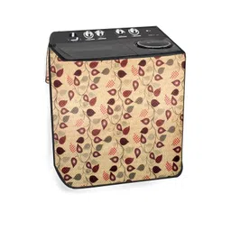 The Furnishing Tree Yellow Printed Washing Machine Cover-picture-26