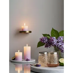 The Gift Studio Gold Toned & Bronw Textured Candle Holder-picture-42