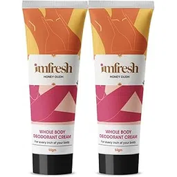 the good feel Imfresh Women Deodorant Cream For Whole body & Underarms Areas | Prevents Odour (Pack of 2, 50gm Honey Oudh)-picture-14