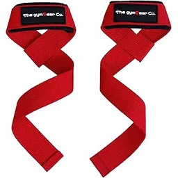 The gymGear Co. Weight Lifting Straps for Gym, Powerlifting, Strength Training | For Men & Women for Fitness and Workout (Red)-picture-25