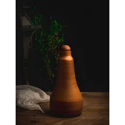 The handicraftian Orange Terracotta Water Bottle-950-1050ml-image-3