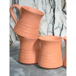 The handicraftian Terracotta ROYAL Coffee Mug Set of 6-picture-17