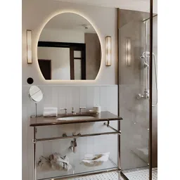 THE HANDMADE FLAIR Gold Toned Irregular Decorative Wall Mirror-picture-30