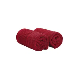 The Happy Pod 2 Piece Red 380 GSM High Absorbent 100% Cotton Hand Towels-picture-13