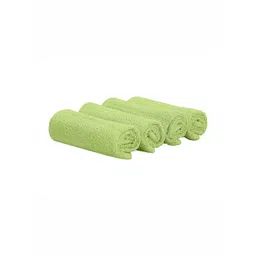 The Happy Pod 4 Piece Green 530 GSM High Absorbent Bamboo Cotton Face Towels-picture-28