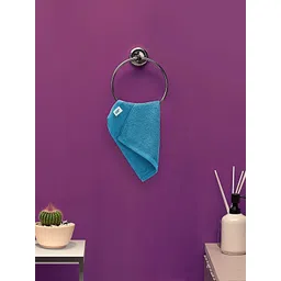 The Happy Pod 4 Piece Turquoise Blue 500 GSM High Absorbent 100% Cotton Face Towels-picture-31