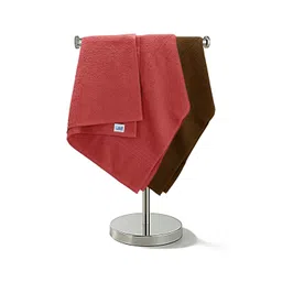 The Happy Pod 6 Piece Chocolate & Coral 380 GSM Cotton Towel Set-picture-40