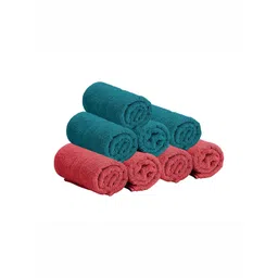 The Happy Pod 8 Piece Teal & Pink 530 GSM High Absorbent Bamboo Cotton Face Towels-picture-23