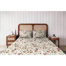 The Happy Pod White & Coral Floral Summer Single Bed Dohar-picture-21