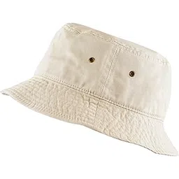 the hat depot 300N Unisex 100% Cotton Packable Summer Travel Bucket Hat (L/XL, Putty)-picture-54