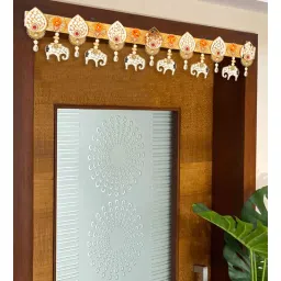 Silver Engineered Wood Hanging Toran-image-23