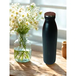 THE HOME CO. Black & Steel Single Stainless Steel Solid Water Bottle-picture-28