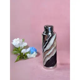 THE HOME CO. Brown & White Single Stainless Steel Printed Water Bottle-picture-25
