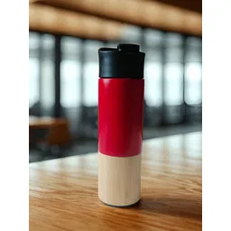 THE HOME CO. Red & Brown Solid Stainless Steel Matte Mugs Set of Cups and Mugs-picture-32