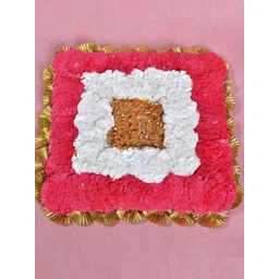 THE HOME CO. White & Pink Textured Square GendaMats-picture-13