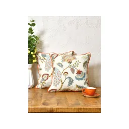 The Home Story Cotton Cushion Covers Multicolor Peacock (Pack of 2)-picture-17