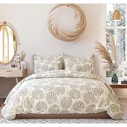 the home style Super Soft Glace Cotton King Size AC Comforter ll Blanket ll Duvet with 1 King Size Elastic Fitted Bedsheet 72"x78" Inch and 2 Pillow Cover (Pack of 4, Adam Cream)-picture-24