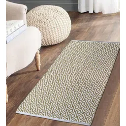 the home talk Beige Cotton 48 x 24 Inches Flat Weave Floor Runner-picture-15