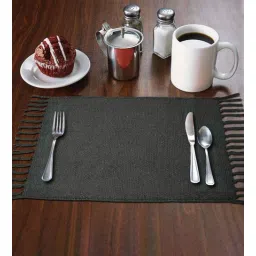 the home talk Izzy (19x13) Grey Cotton (Set of 6) Placemat-picture-26